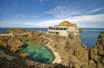Natural swimming pools in volcanic rock, Cachalote restaurant, lava pools, natural swimming pools,