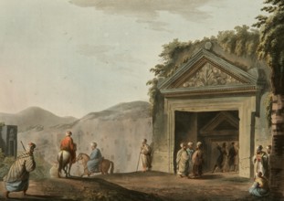 Historical Palestine, Tombs of the Judges of Israel, Historical, digitally restored reproduction
