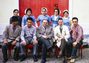 Employees of a tobacco factory, Fabrica de Tabaco Michaelense, Ponta Delgado, São Miguel Island,