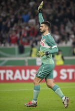 Goalkeeper Fabian Bredlow VfB Stuttgart (01) Gesture Gesture MHPArena, MHP Arena Stuttgart,