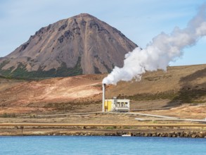 Bjarnarflag power plant, geothermal power plant, Myvatn region, Iceland, Europe