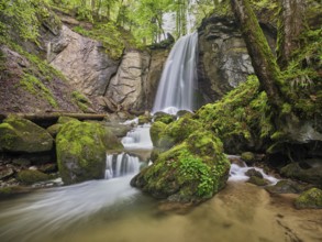 Waterfall, Finstersee, Canton Zug, Switzerland, Europe