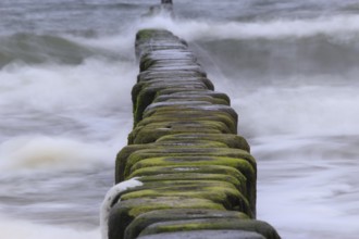 Baltic Sea near Usedom in September, long exposure, Mecklenburg-Western Pomerania, Germany, Europe