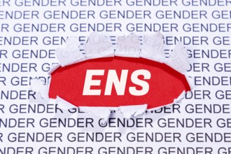 Gender ENS as a symbol for gender-appropriate language Communication concept in
