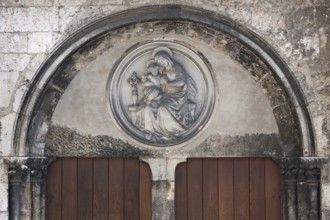 Relief of Mary with the Christ Child at the former cathedral parish church of St Ulrich, 16th