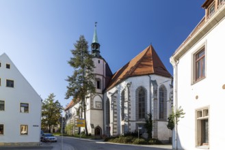 Exterior view of the monastery church in Oschatz, Saxony, Germany, Europe