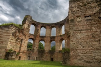 UNSECO World Heritage Site in Trier: The Imperial Baths, remains of an ancient Roman bathing