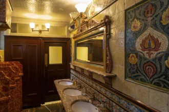 Grade 1 listed interior of the Philharmonic Dining Rooms public house, Hope Street, Liverpool,