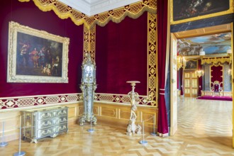 Restored parade rooms, Dresden, Saxony, Germany, Europe