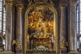 Madonna of the Church of Our Lady in moated castle am Inn, Bavaria, Germany, Europe