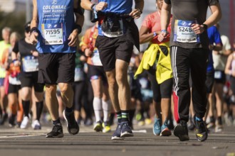 Marathon runners at the 50th BMW Berlin Marathon 2024 on 29/09/2024