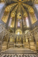 Choir and high altar in St Cecilia's Cathedral, Albi, Tarn department, France, Europe
