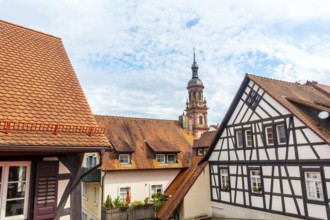 Beautiful facade in the old town of Gengenbach in the Black Forest, Germany, Europe