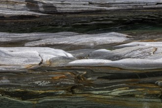 Rocks, rock structures, Verzasca River, near Lavertezzo, Verzasca Valley, Valle Verzasca, Canton