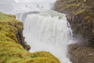 Gullfoss waterfall. A waterfall located in the canyon of the Hvítá river in southwest Iceland
