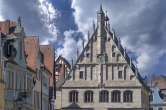 Gable of the Old Town Hall, Weißenburg, Middle Franconia, Bavaria, Germany, Europe
