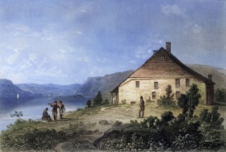 Washington's Headquarters near Newburgh USA, George Washington, 1732-1799, First President of the