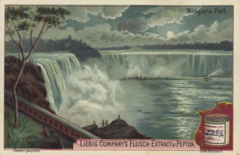 Picture series Waterfalls of the World, The Niagara Falls, Canada, America, Liebig picture,