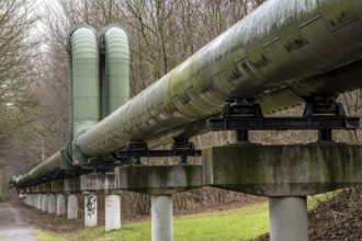 Iqony district heating pipes in Gelsenkirchen, U-shaped expansion bend for length compensation