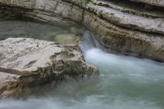 Rocks and clear water, Taugl creek, Bad Vigaun, Austria, Europe