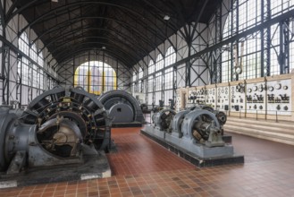Dortmund, North Rhine-Westphalia, Germany - Machine hall. LWL Zollern Colliery Industrial Museum.