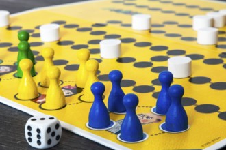 Close-up of the German board game MALEFIZ