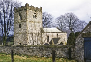 Saint Leonard village parish church, Thorpe, Derbyshire, Peak District National Park, England, UK