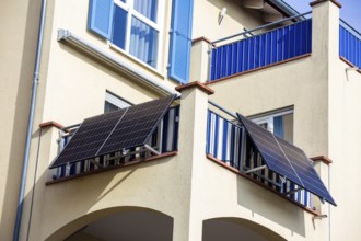 Solar cells on an apartment building