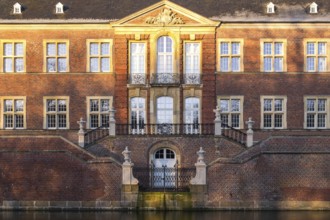 Ahaus Baroque and moated castle, today the seat of the Ahaus Technical Academy, Ahaus, Münsterland,
