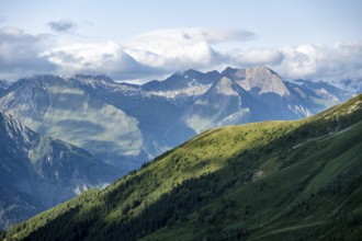 Evening mood, mountains in the Hohe Tauern, East Tyrol, Tyrol, Austria, Europe