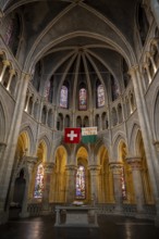 Notre-Dame Cathedral, former episcopal church of the diocese of Lausanne, today the main reformed