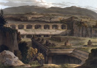 The Avatara, Hindu Kailasa temple of Ellora in the state of Maharashtra is the largest rock-cut