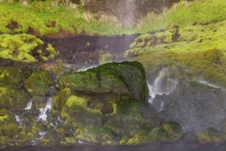 Waterfall Seljalandsfoss, 60 m high, located in southern iceland