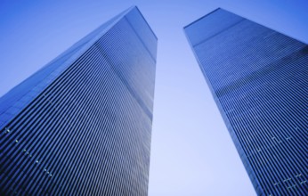 Towers of the World Trade Centre September 2000, one year in front of the destruction, New York