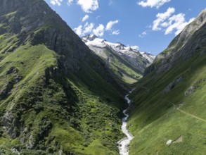 Rötspitze, Umbaltal with river Isel, Hohe Tauern National Park, East Tyrol, Tyrol, Austria, Europe