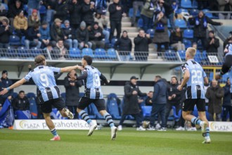 Football 3rd division, 2024/25 season, matchday 24: Waldhof Mannheim v Hansa Rostock***Celebration