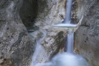 Heckenbach waterfall, The dripping eye of nature, Kochel am See, Bavaria, Germany, Europe