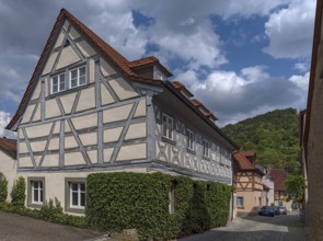Historic, Franconian half-timbered house, 17th/18th century Zeil am Main, Lower Franconia, Bavaria,