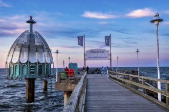 Diving gondola Zinnowitz, Usedom Island, Mecklenburg-Western Pomerania, Germany, Europe