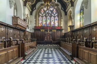 Interior of the Chapel of University College, University of Oxford, Oxford, Oxfordshire, England,