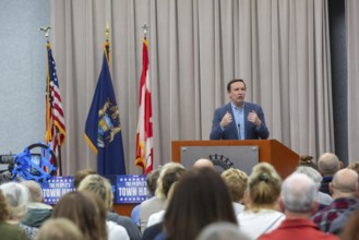 Warren, Michigan USA - 29 March 2025 - The Michigan Democratic Party hosted a 'People's Town Hall.'