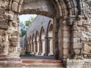Ruins of the monastery church, Memleben Monastery and Imperial Palace, Memleben, Saxony-Anhalt,