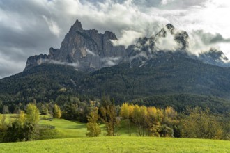 Autumn on Mount Sciliar in Siusi allo Sciliar, South Tyrol, Italy, Europe