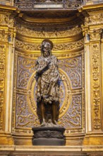 Interior of colorful marble decoration, Siena Cathedral or Cattedrale di Santa Maria Assunta,