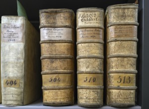 Dictionary of seven different Brazilian languages, antique books from 1574 and 1579, bound in