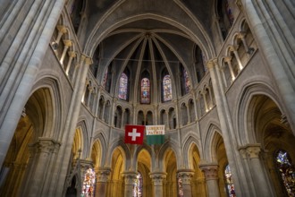Notre-Dame Cathedral, former episcopal church of the diocese of Lausanne, today the main reformed
