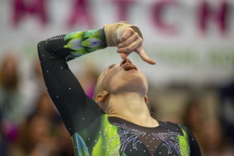 German Gymnastics League (Bundesliga) for woman, 1st competition day 2025 in Mannheim***Lea Quaas