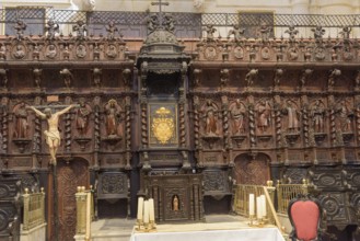 Choir stalls in the Cathedral of the Holy Cross over the Sea, Catedral de Santa Cruz sobre las