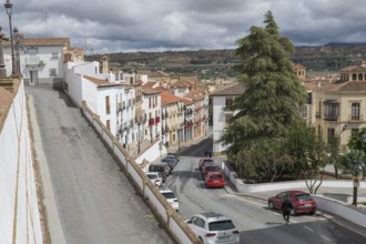 Steep alleyways in Guadix, Granada, Spain, Europe