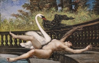 Leda and the Swan is a story and a theme in art from Greek mythology in which the god Zeus, in the